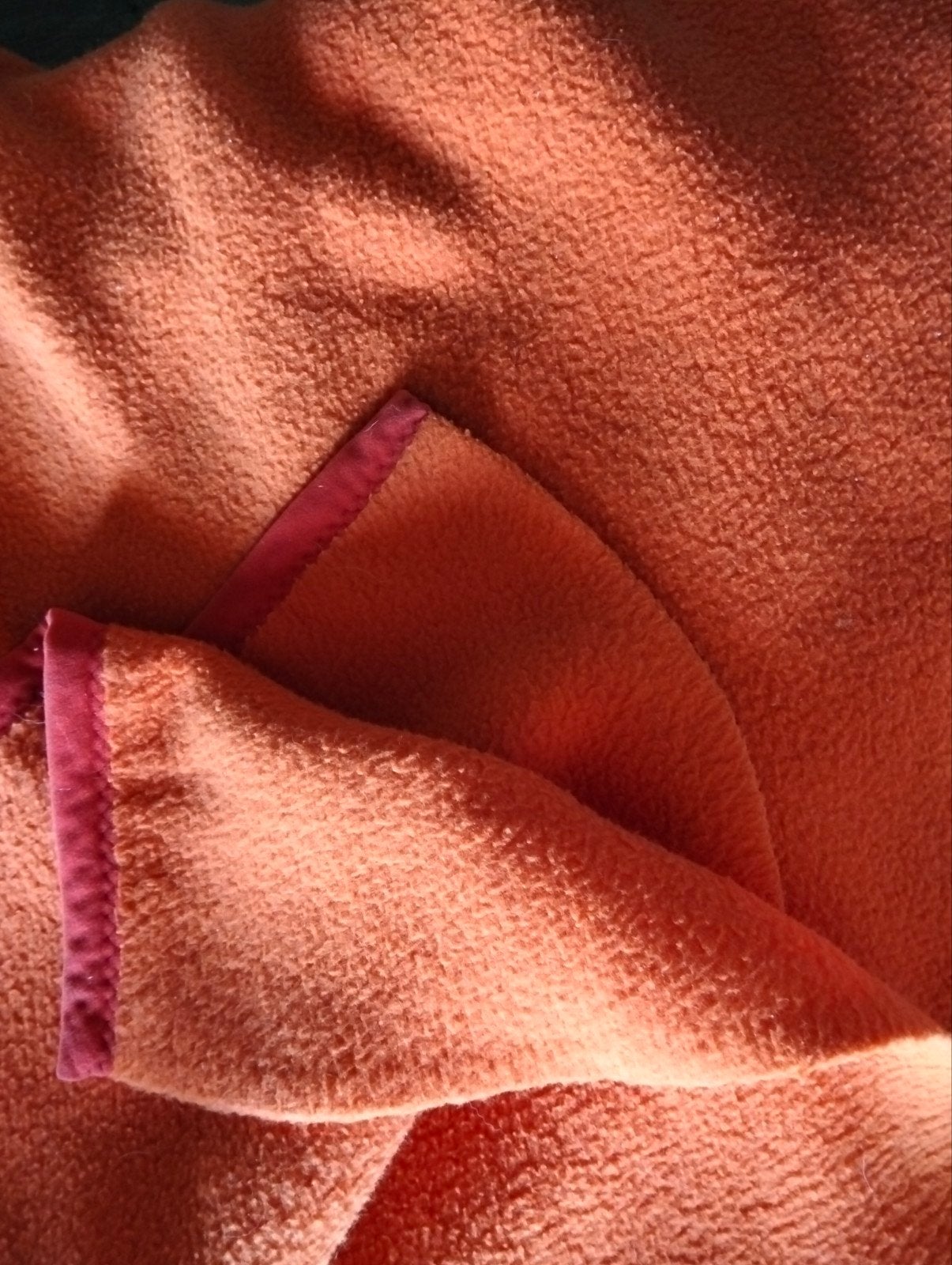 Oranje fleece deken/ sprei Vintage, Fleecedeken, Gebruikt, Oranje, Ophalen of Verzenden