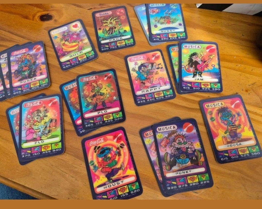 Vintage holografische spacix kaarten, Ophalen of Verzenden, Gebruikt, Meerdere kaarten