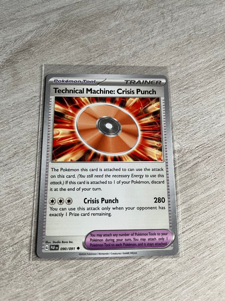 TM: Crisis Punch 090/091 Paldean Fates - Pokémon Kaart, Hobby en Vrije tijd, Ophalen of Verzenden, Nieuw, Losse kaart