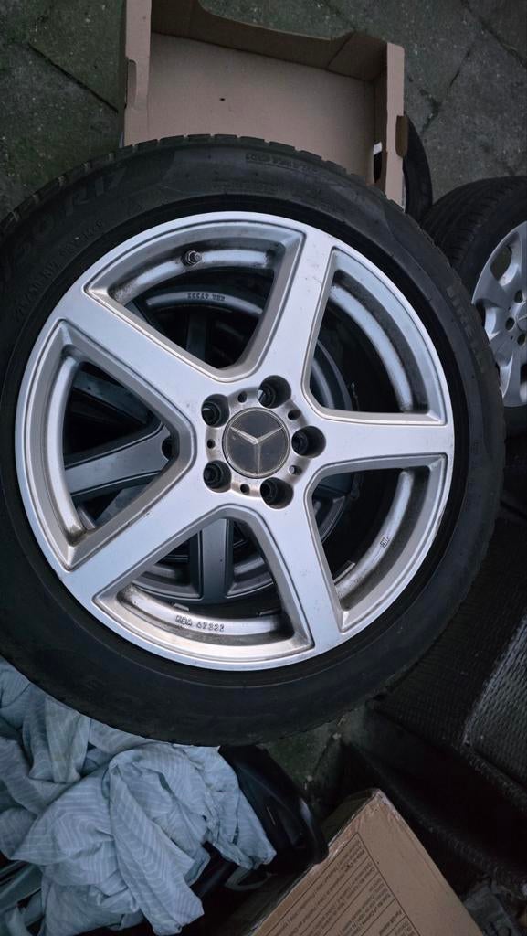 17 inch Mercedes velgen., Auto-onderdelen, Banden en Velgen, Ophalen, Gebruikt, Banden en Velgen, 17 inch