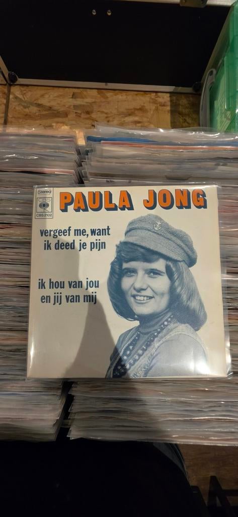 Paula Jong - Vergeef Me, Want Ik Deed Je Pijn (Single), Ophalen, Gebruikt, 7 inch, Fotohoes