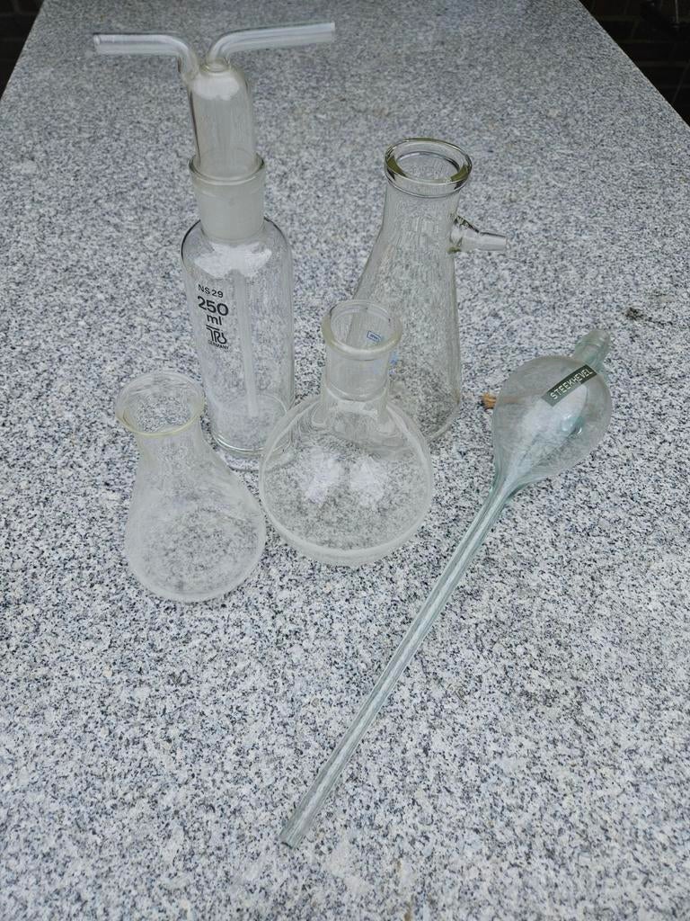 Diverse laboratoriumglaswerk set, Antiek en Kunst, Antiek | Overige Antiek, Ophalen of Verzenden