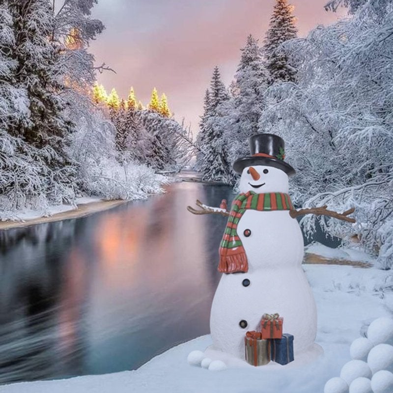 Snowman Sneeuwpop 160 cm - kerstmis - verlichting