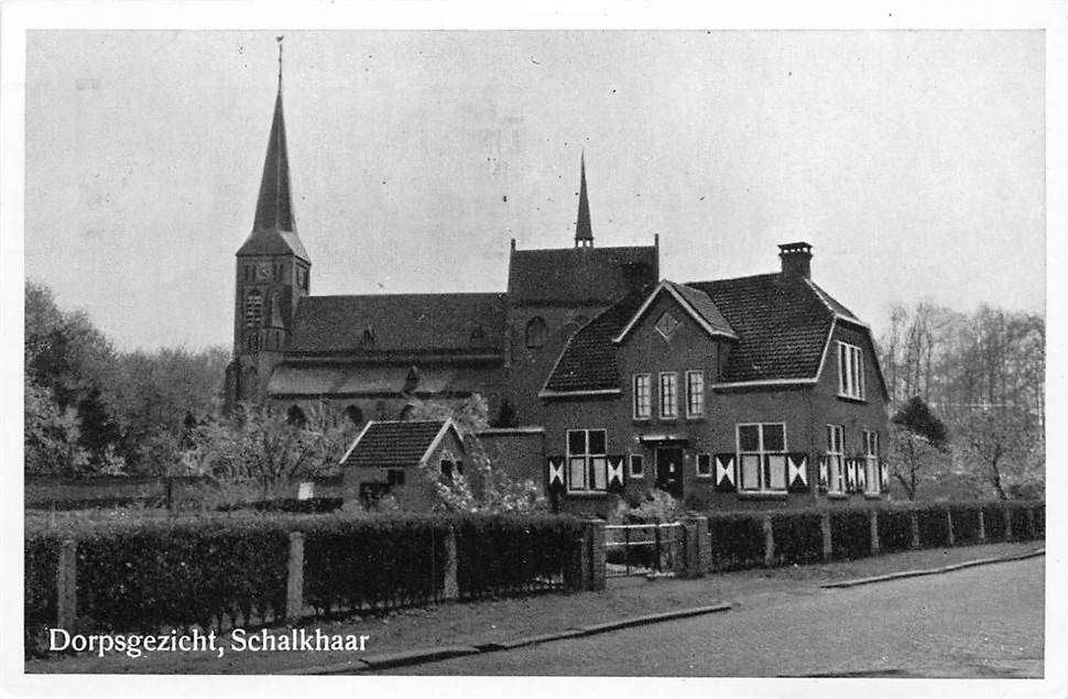 304-092-035 Schalkhaar Dorpsgezicht, Verzamelen, Verzenden, Voor 1920, Overijssel
