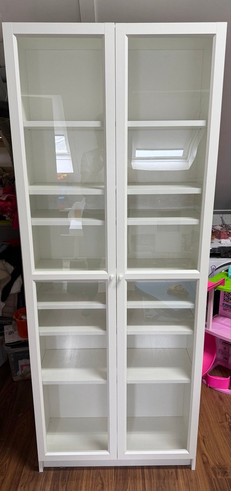 IKEA Billy Boekenkast met glazen deuren, Ophalen, Gebruikt, 200 cm of meer, 50 tot 100 cm