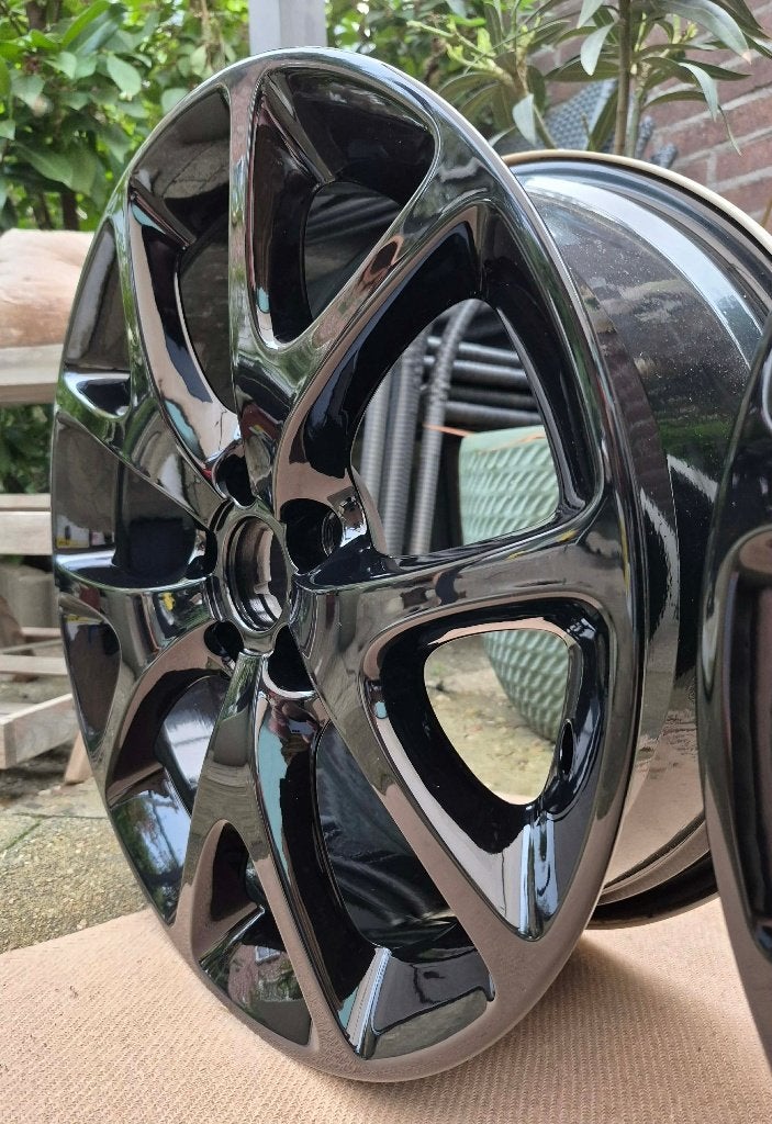 Opel Corsa OPC - Velgen Set Zwart Poedercoat (nieuw), Auto-onderdelen, Ophalen, 18 inch, 215 mm, Velg(en)
