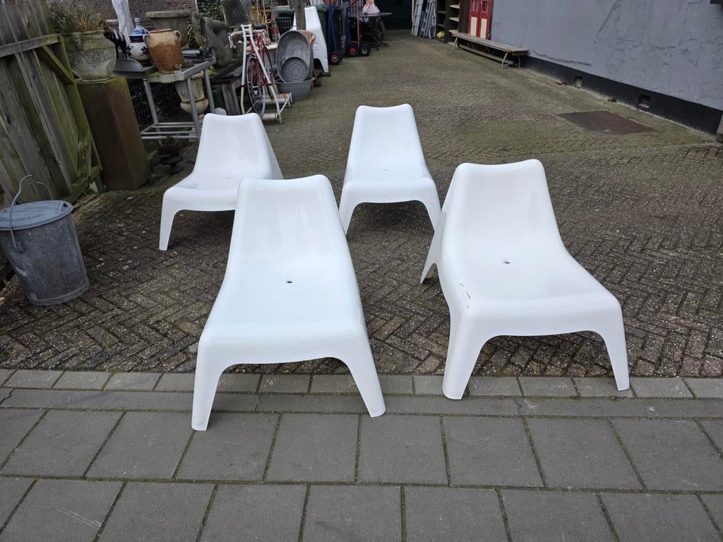 vintage "Space Age" loungetoelen, Ophalen of Verzenden