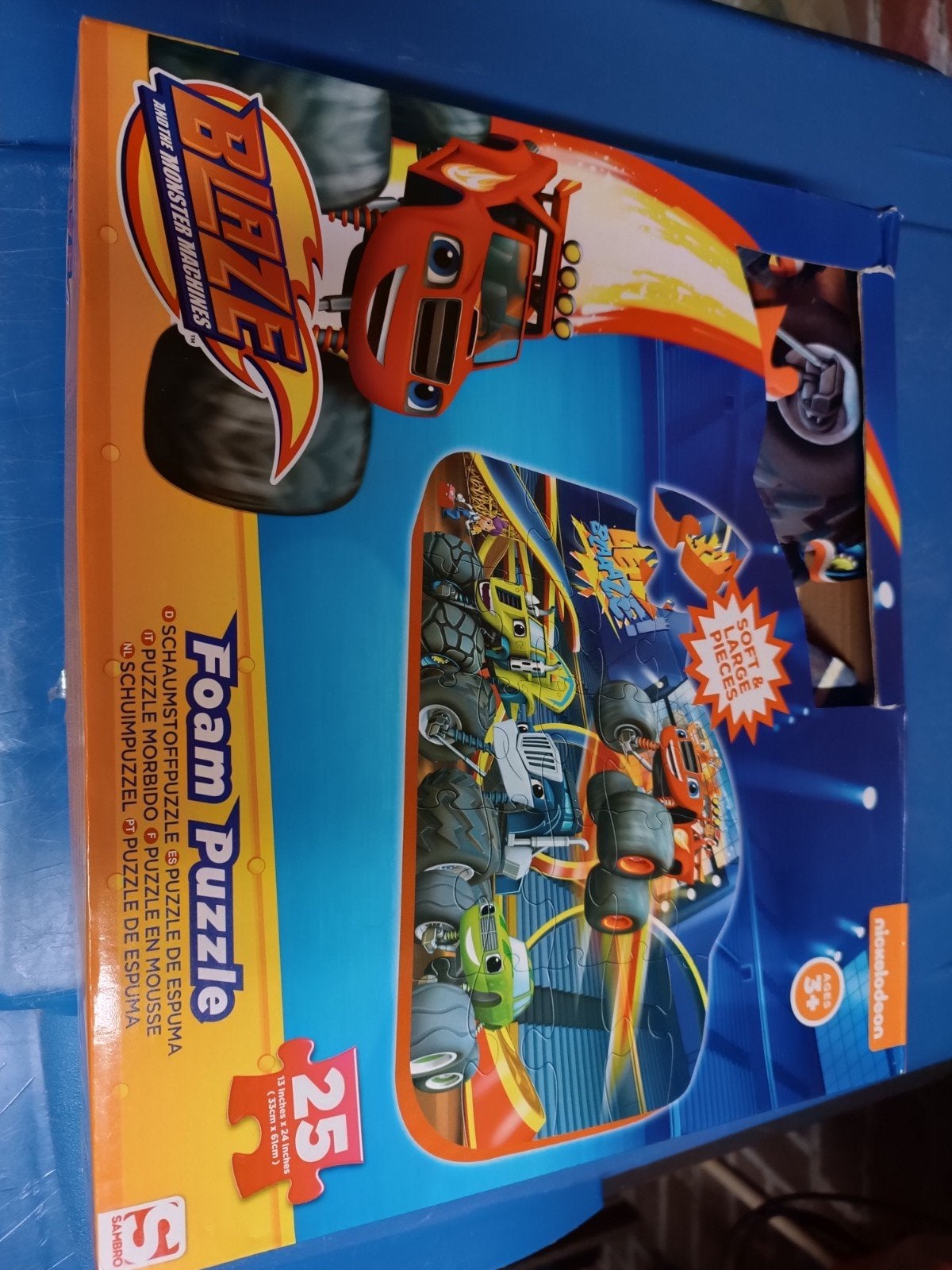Blaze vloer puzzel, Ophalen, 10 tot 50 stukjes, Zo goed als nieuw