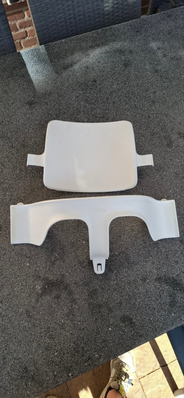 Stokke Tripp Trapp Baby Set (wit), Ophalen, Zo goed als nieuw, Meegroeistoel, Stoelverkleiner