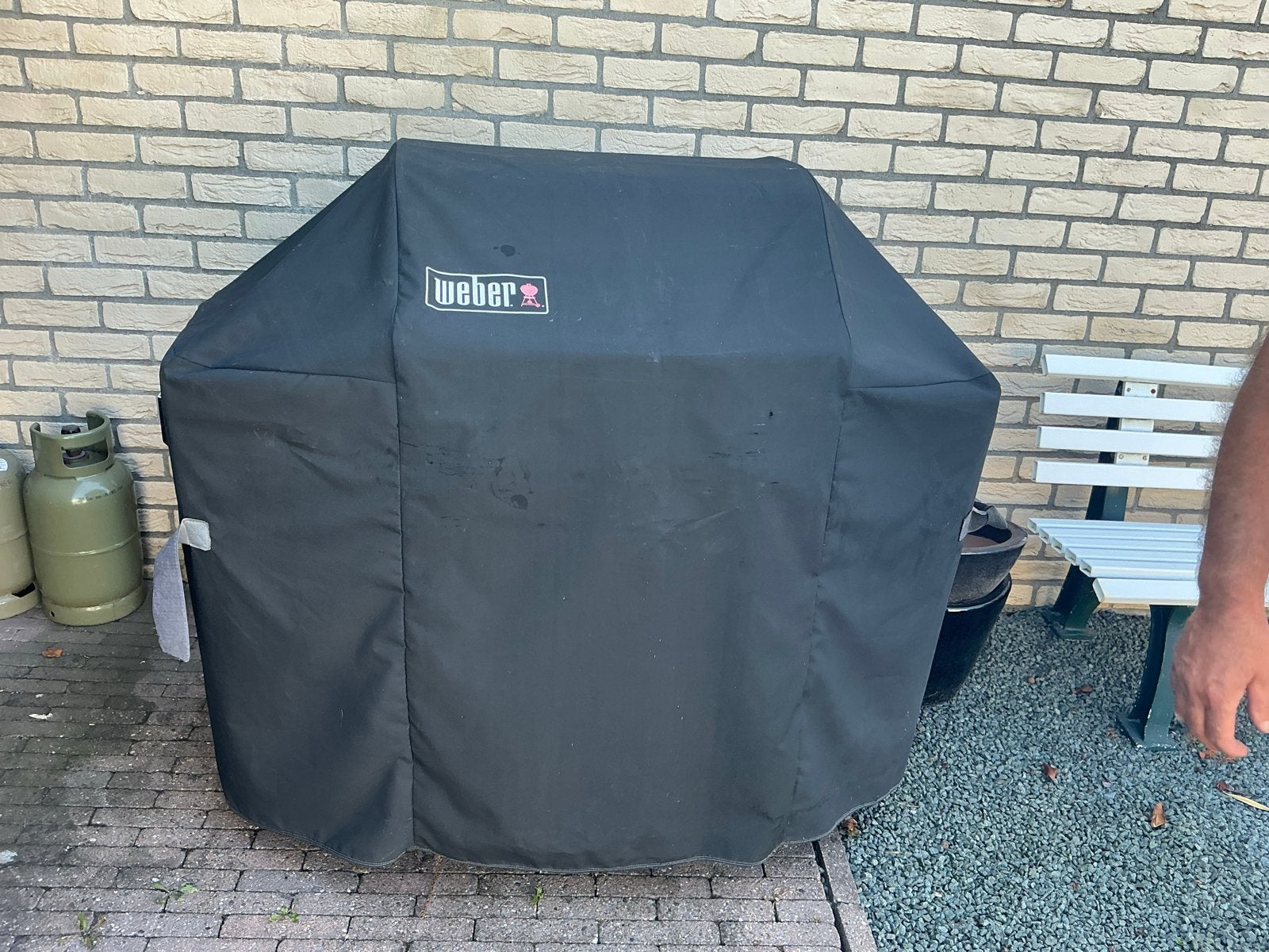Weber gasbarbecue incl. hoes en diverse accessoires, Tuin en Terras, Ophalen, Gebruikt
