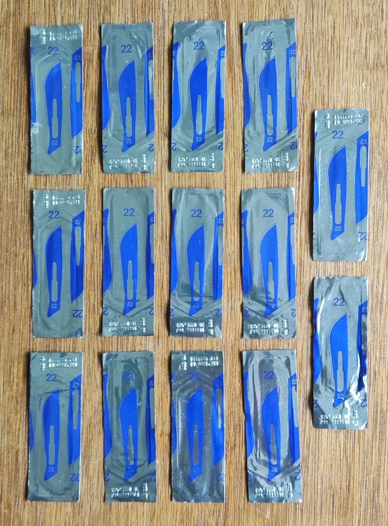 Swann Morton Stainlees steel surgical blade tandarts, Diversen, Ophalen of Verzenden, Zo goed als nieuw