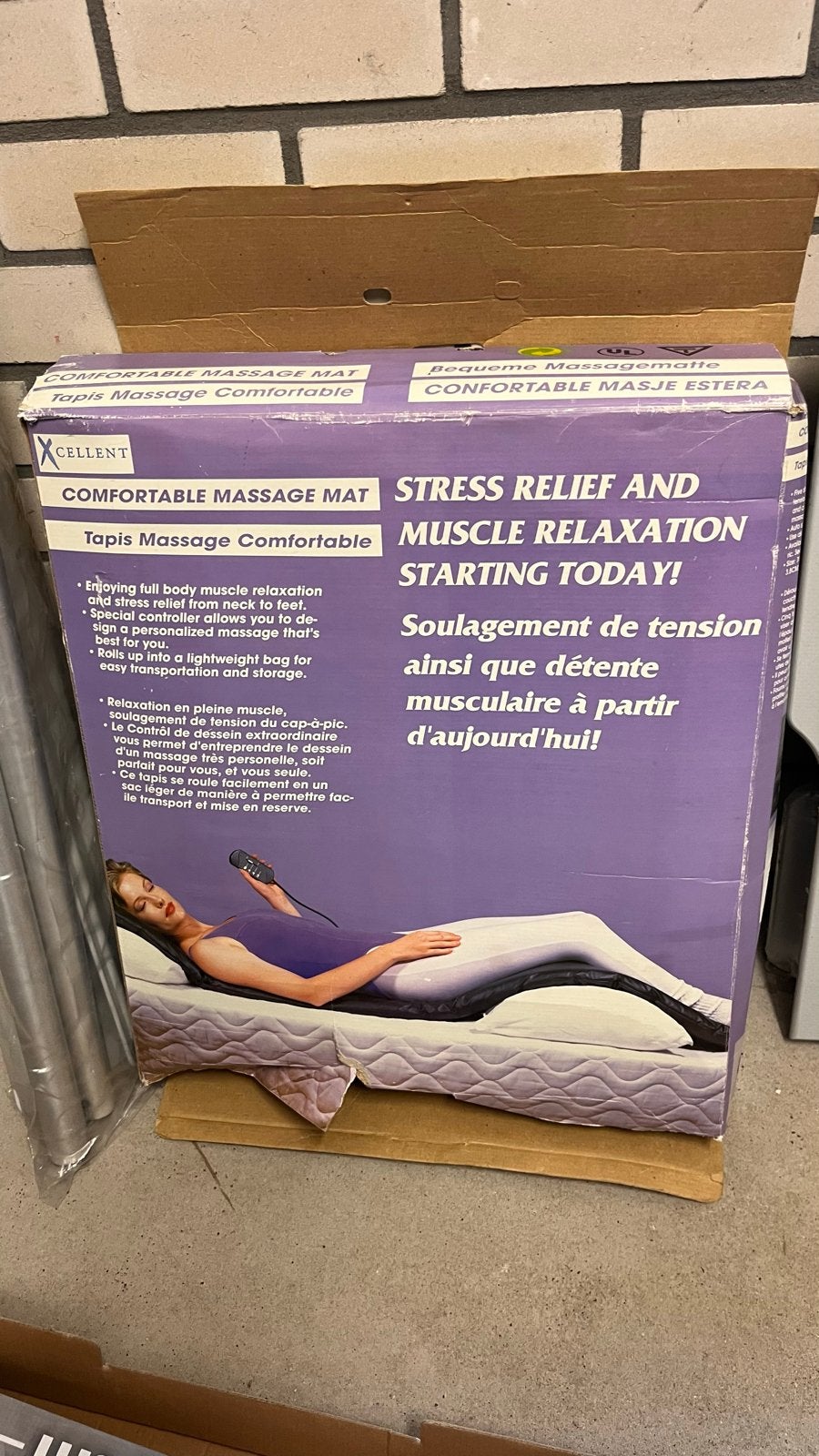 XCELLENT Comfortabele Massagemat - Stressverlichting, Ophalen of Verzenden, Zo goed als nieuw, Massagestoel of Kussen