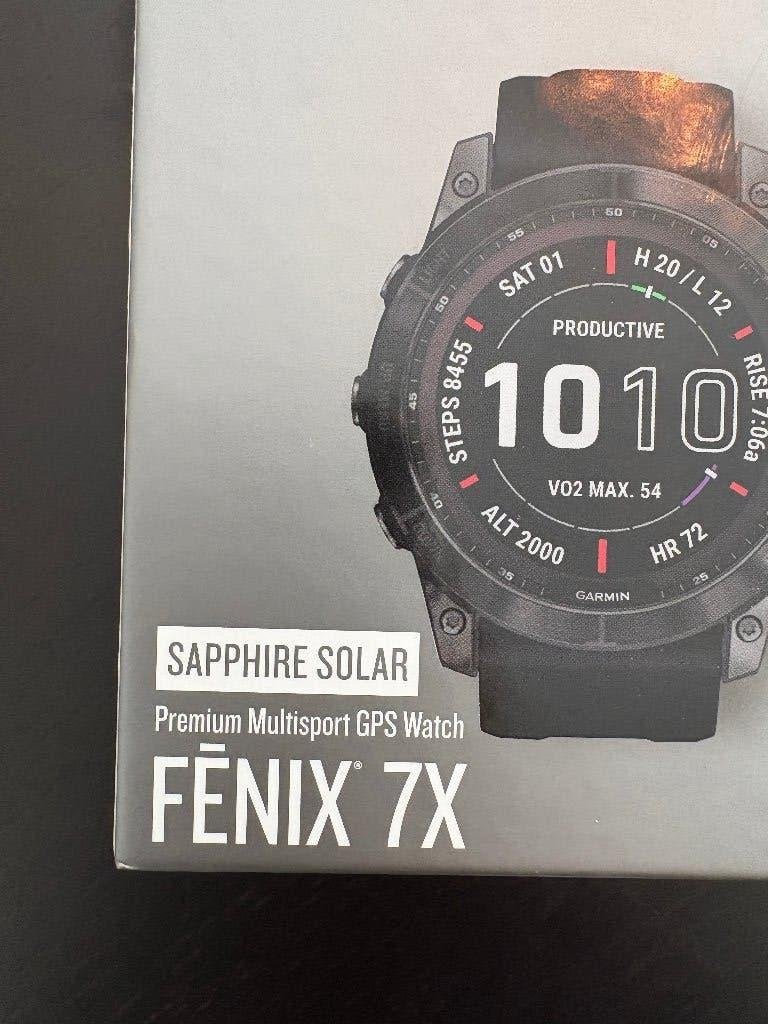 Garmin Fenix 7X  Pro Sapphire Solar Sporthorloge, Zwart, Ophalen of Verzenden, Zo goed als nieuw, Waterdicht