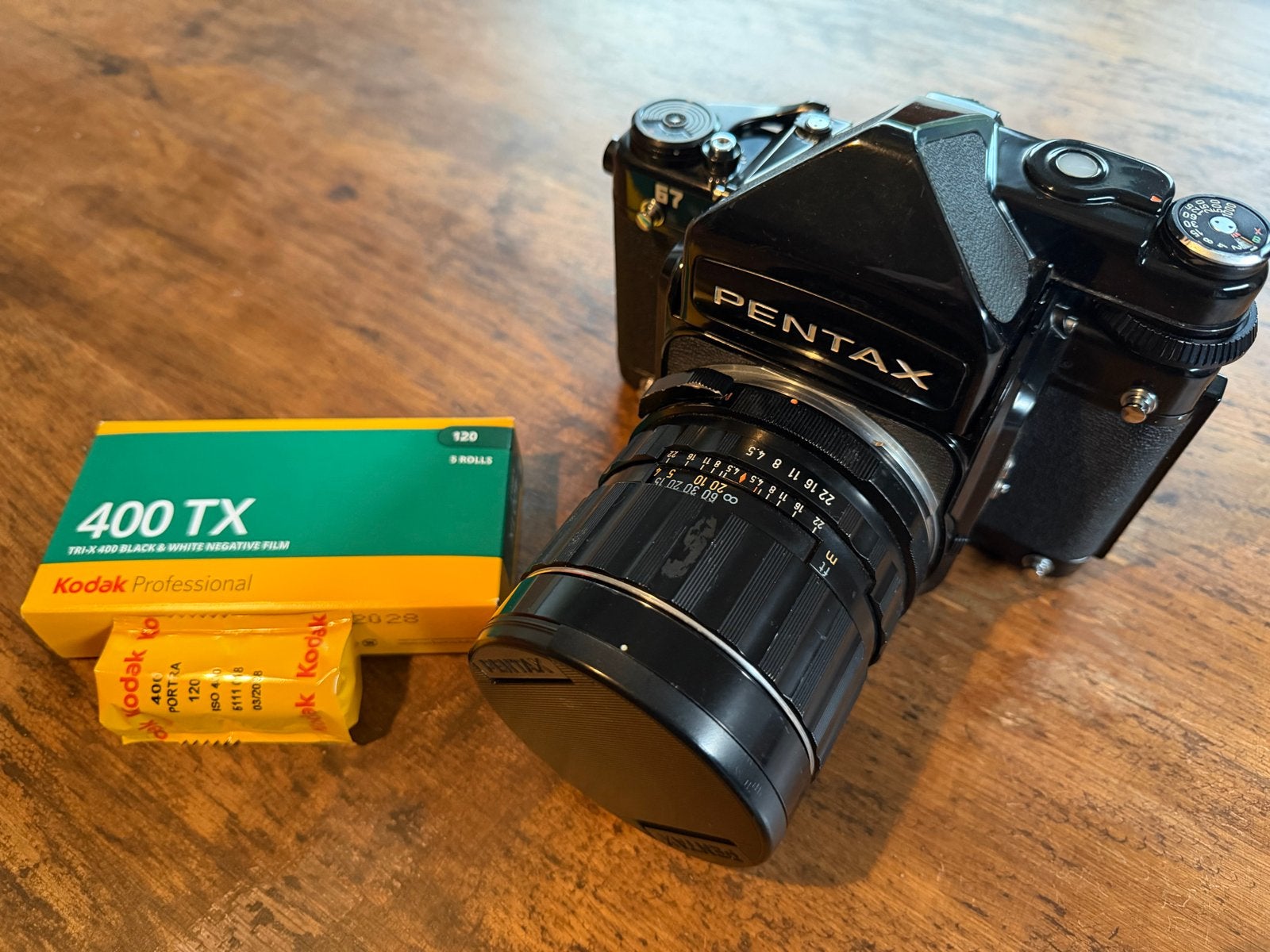 Pentax 6x7 spiegelreflexcamera met 75mm f/4.5 lens, Audio, Tv en Foto, Ophalen of Verzenden, Gebruikt, Spiegelreflex, Pentax