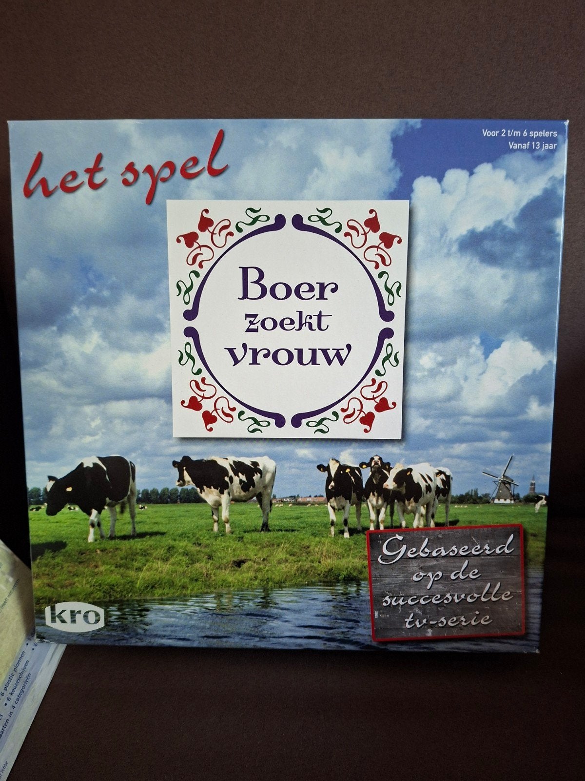 Gezelschapsspel BOER ZOEKT vrouw als nieuw 3 t.m.6 spelers., Vijf spelers of meer, Ophalen of Verzenden, Nieuw, KRO