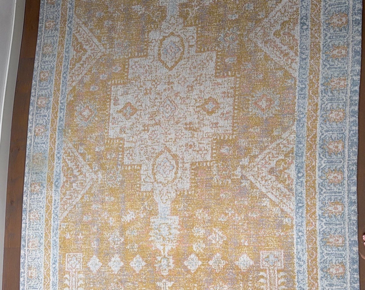 Foto 5 van Sissy-Boy vloerkleed – nieuw en ongebruikt – geel/blauw