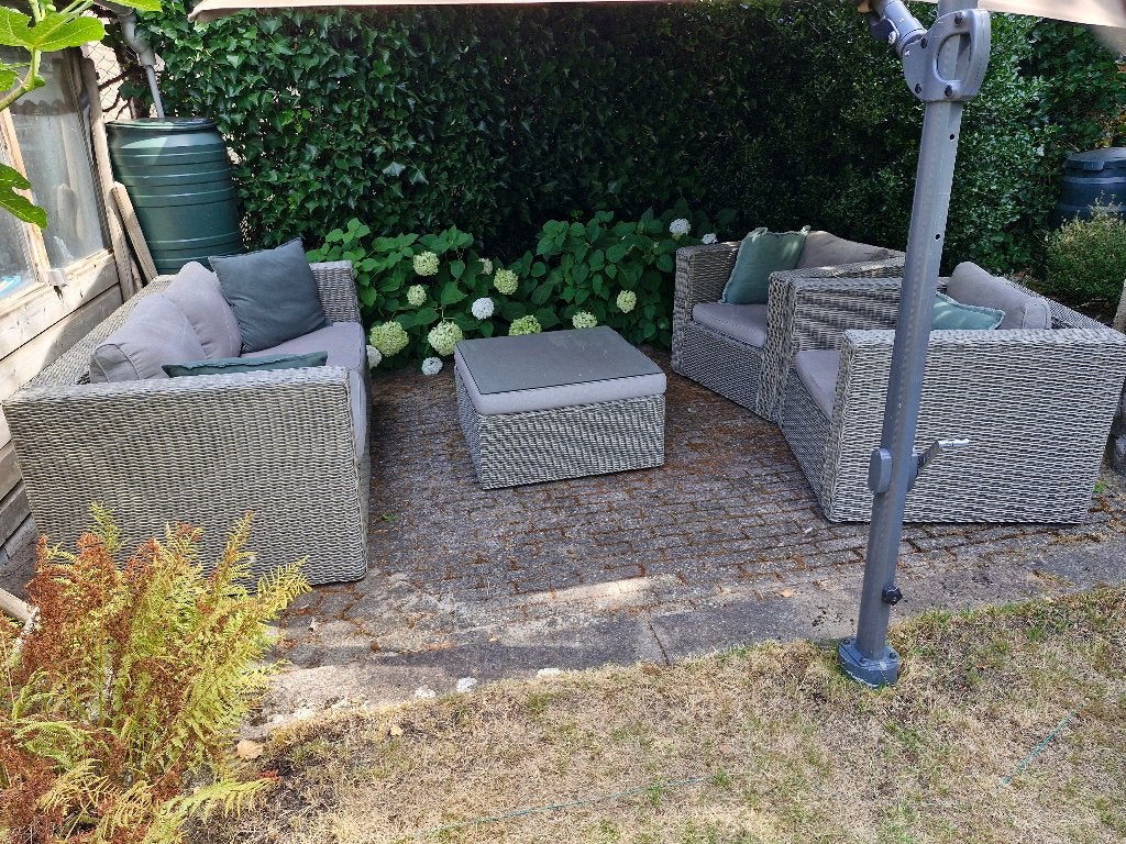 Lounge set te koop, Ophalen, Kunststof, Gebruikt, Loungeset