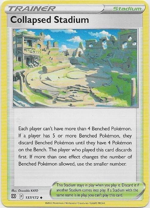 Brilliant Stars,  Collapsed Stadium [uncommon] 137/172, Verzenden, Nieuw, Losse kaart
