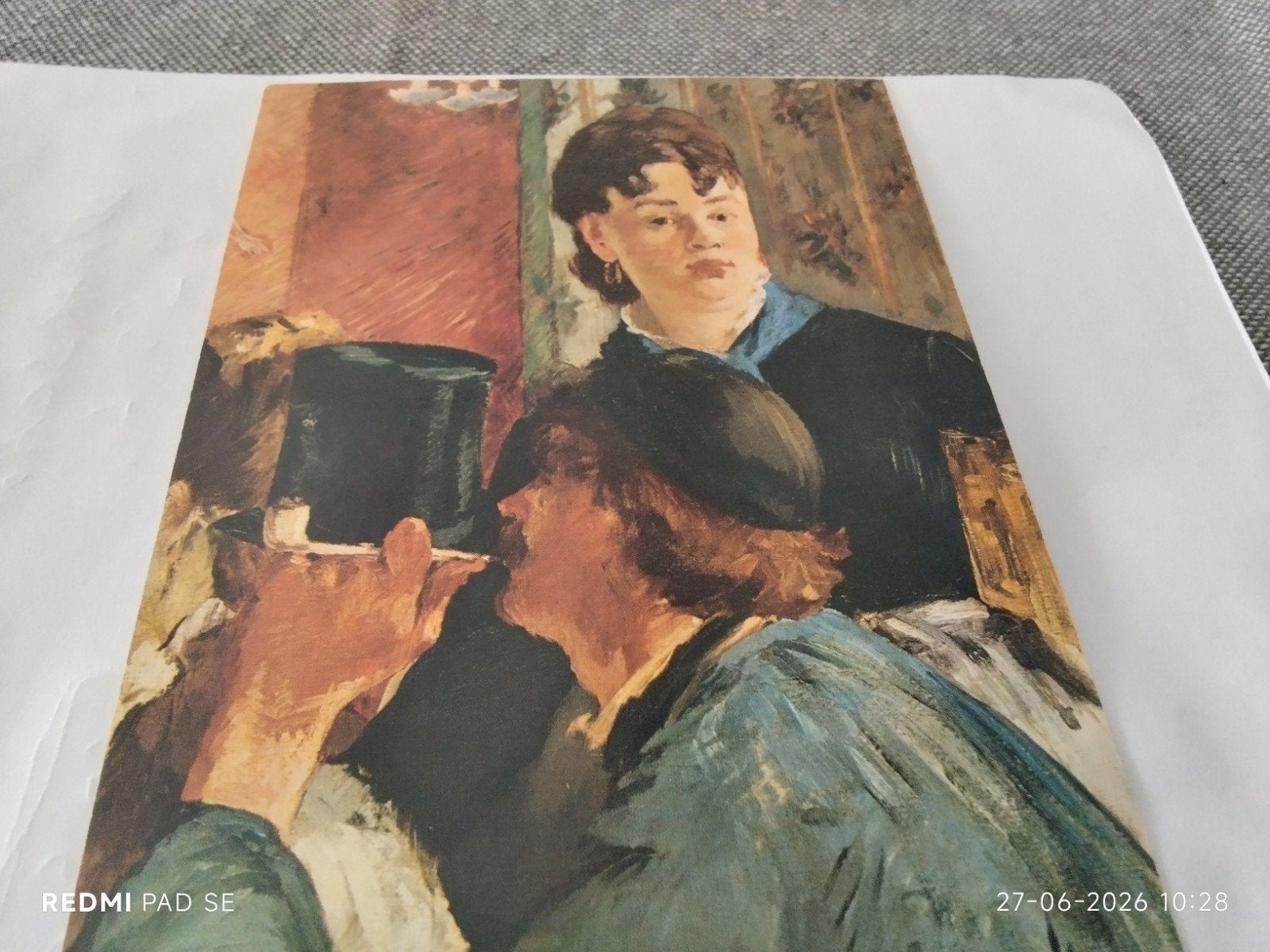 Ansichtkaart Edouard Manet - De serveerster met bockbier, Ophalen of Verzenden, 1980 tot heden, Gelopen, Ambachten of Beroep