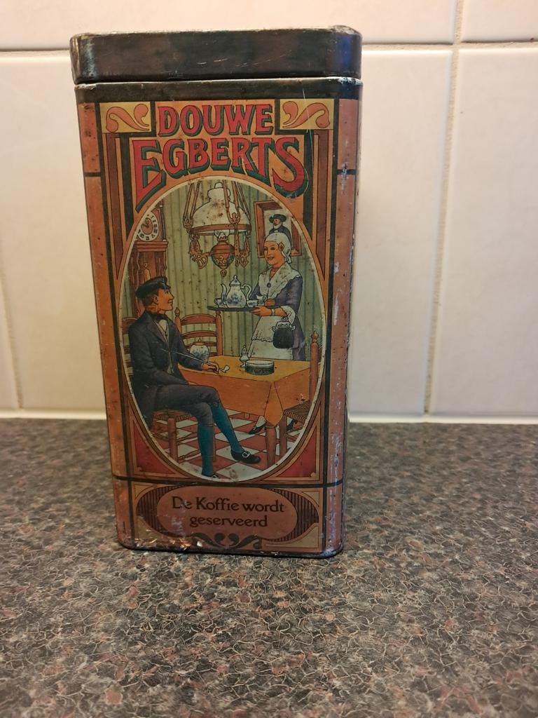Douwe egberts koffiebus, Verzamelen, Blikken, Ophalen, Gebruikt, Koffie, Douwe Egberts