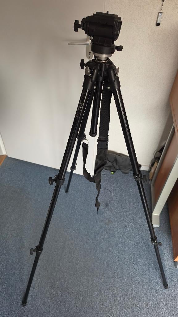Statief Manfrotto 190B, Ophalen, Zo goed als nieuw, 175 cm of meer, Driepoot