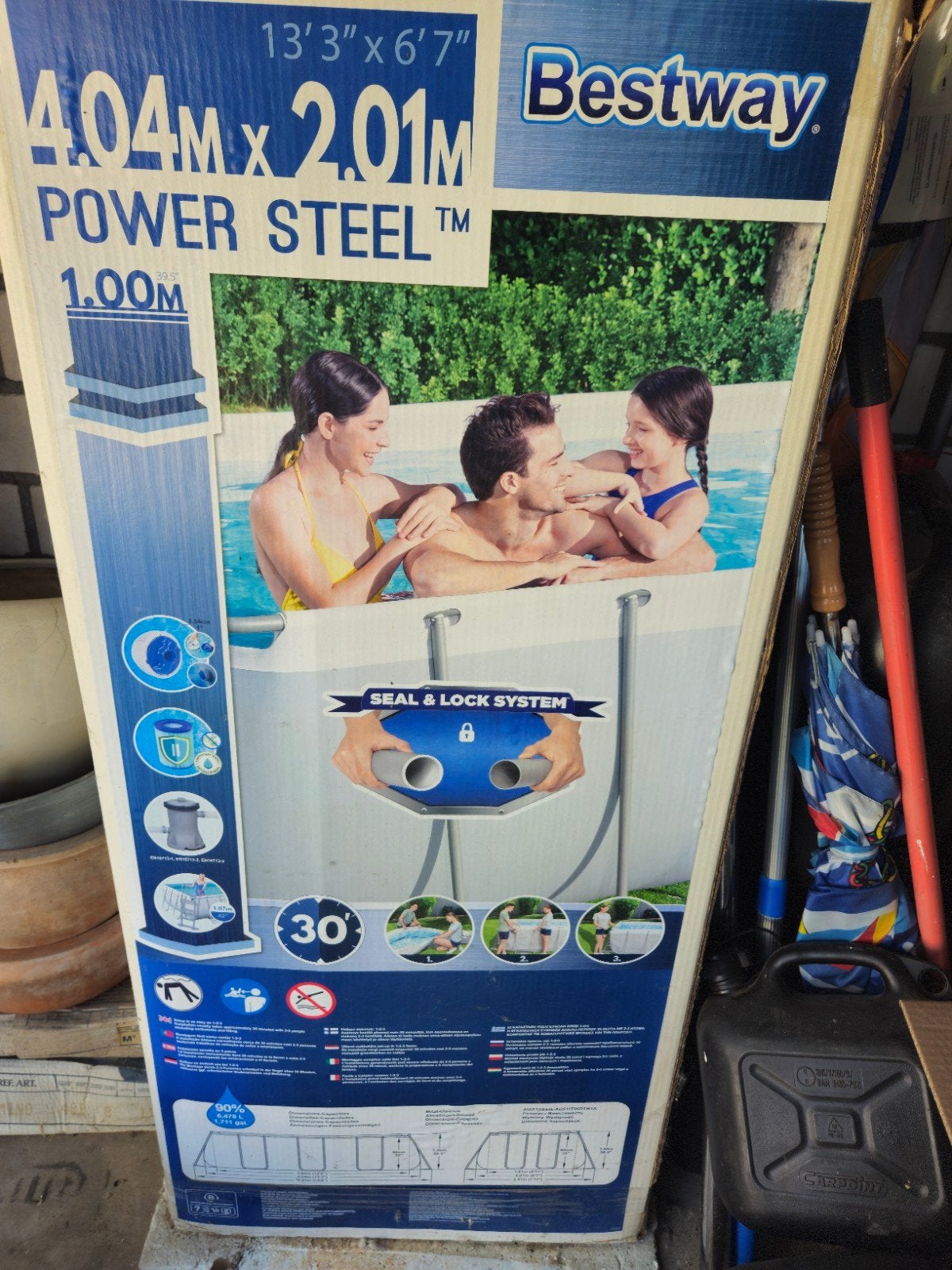 Bestway Power Steel Opzetzwembad met Waterland filterpomp, 200 tot 300 cm, 80 tot 120 cm, Nieuw, Ophalen of Verzenden