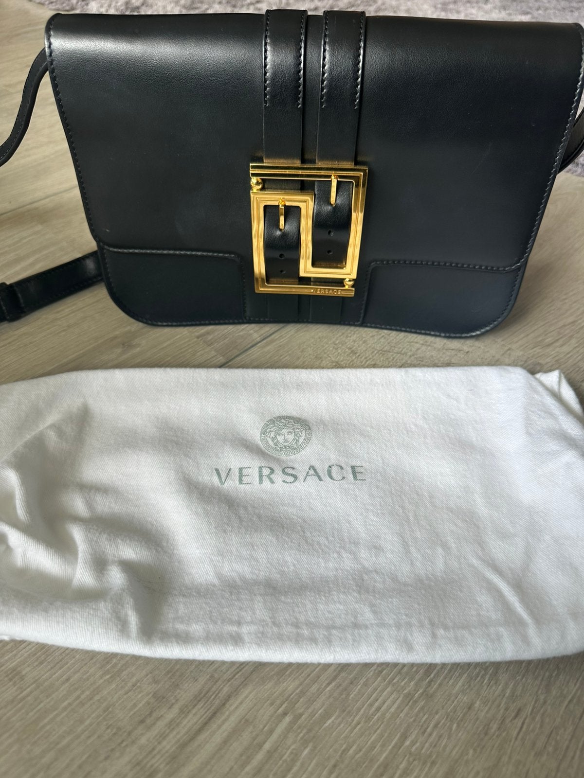 Versace tas, Ophalen of Verzenden, Zo goed als nieuw, Zwart