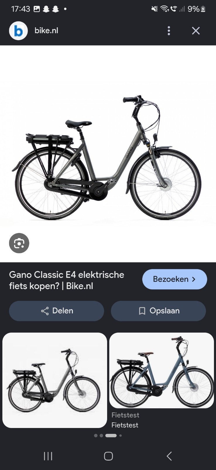 Gezocht: Gano fiets onderdelen, Ophalen, Gebruikt, Overige merken