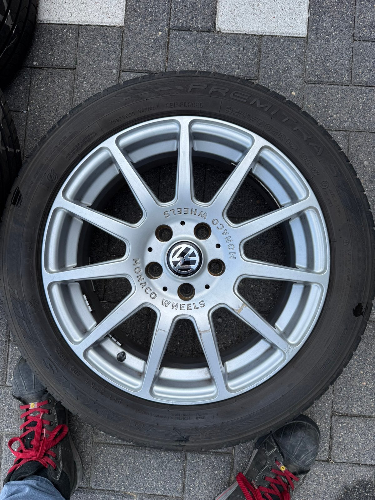 Goede set Monaco Wheels 17 inch, Ophalen, Gebruikt, Banden en Velgen, 17 inch