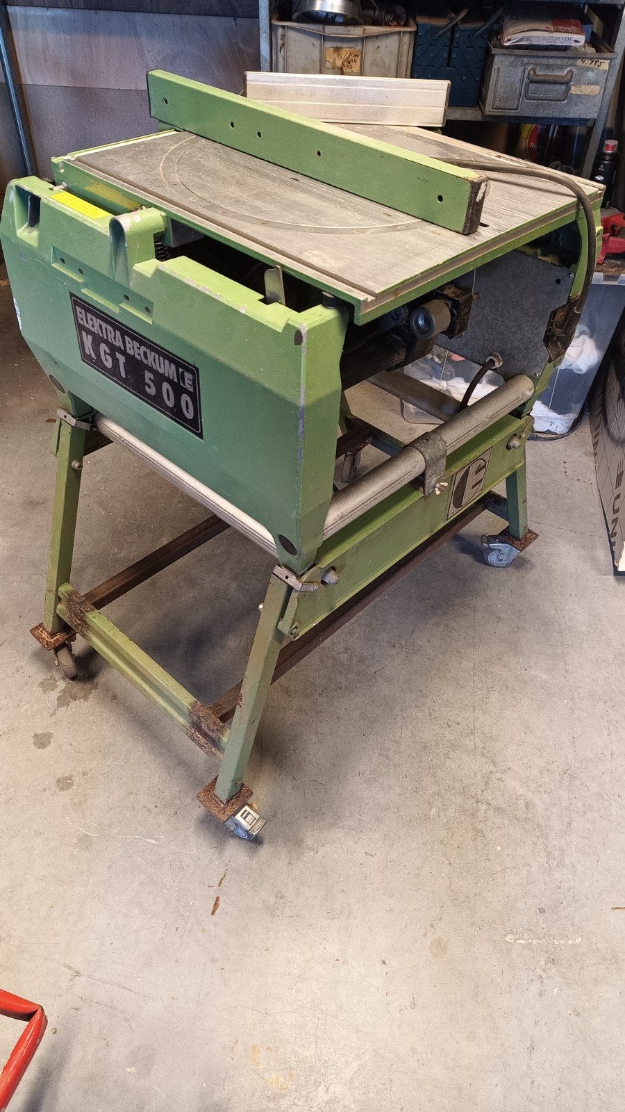 elektra Beckum zaagtafel / afkortzaag., Doe-het-zelf en Verbouw, Ophalen, Elektra Beckum, Gebruikt, Cirkelzaag