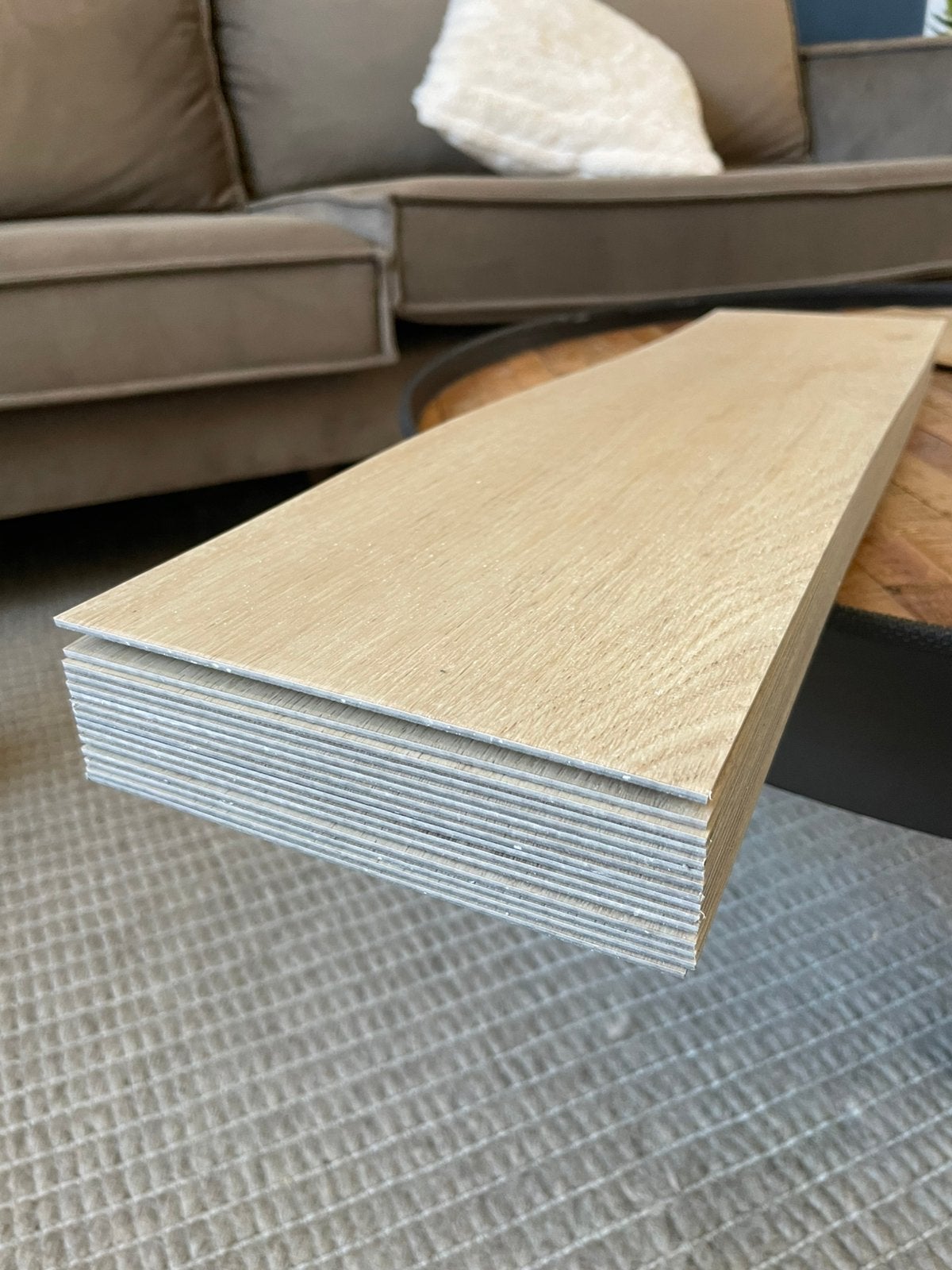 PVC resterende vloerdelen Licht Eiken — NIEUW, Doe-het-zelf en Verbouw, Ophalen of Verzenden