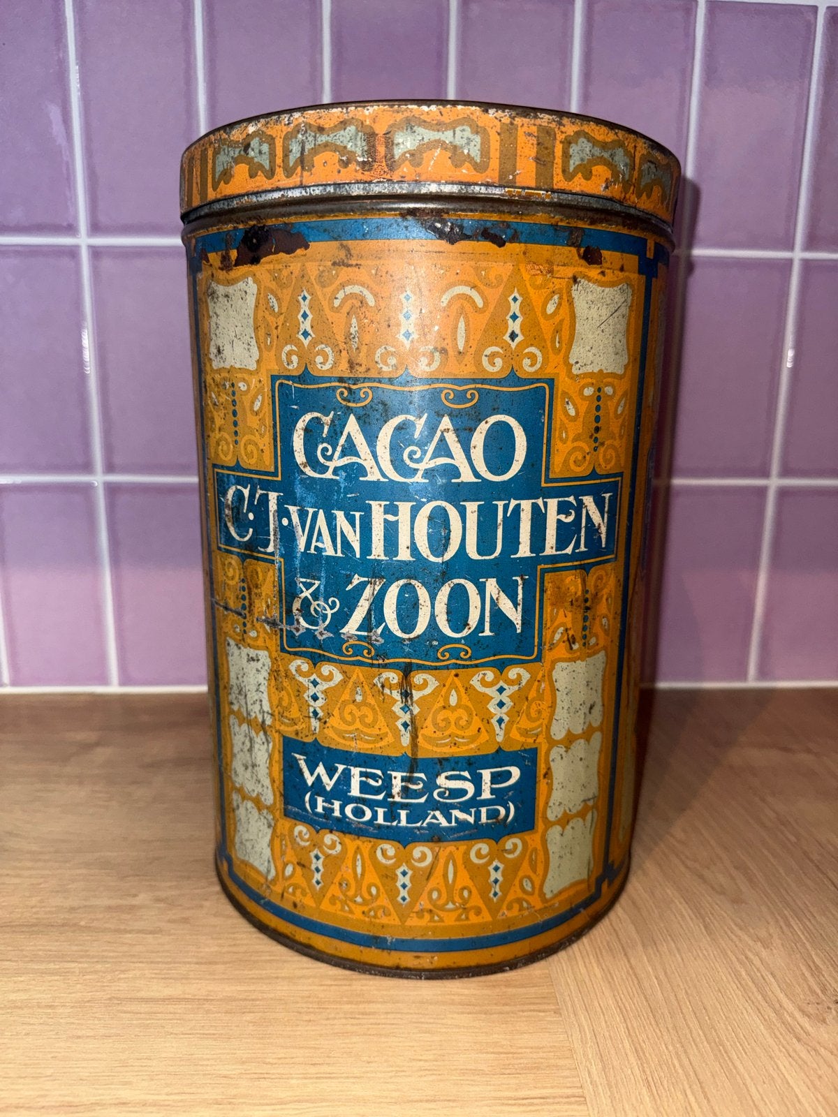 Antieke C.J. van Houten & Zoon cacaobus - Weesp Holland, Ophalen of Verzenden