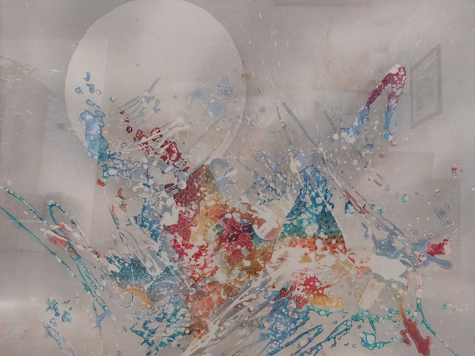 Schilderij Batik, Antiek en Kunst, Ophalen of Verzenden