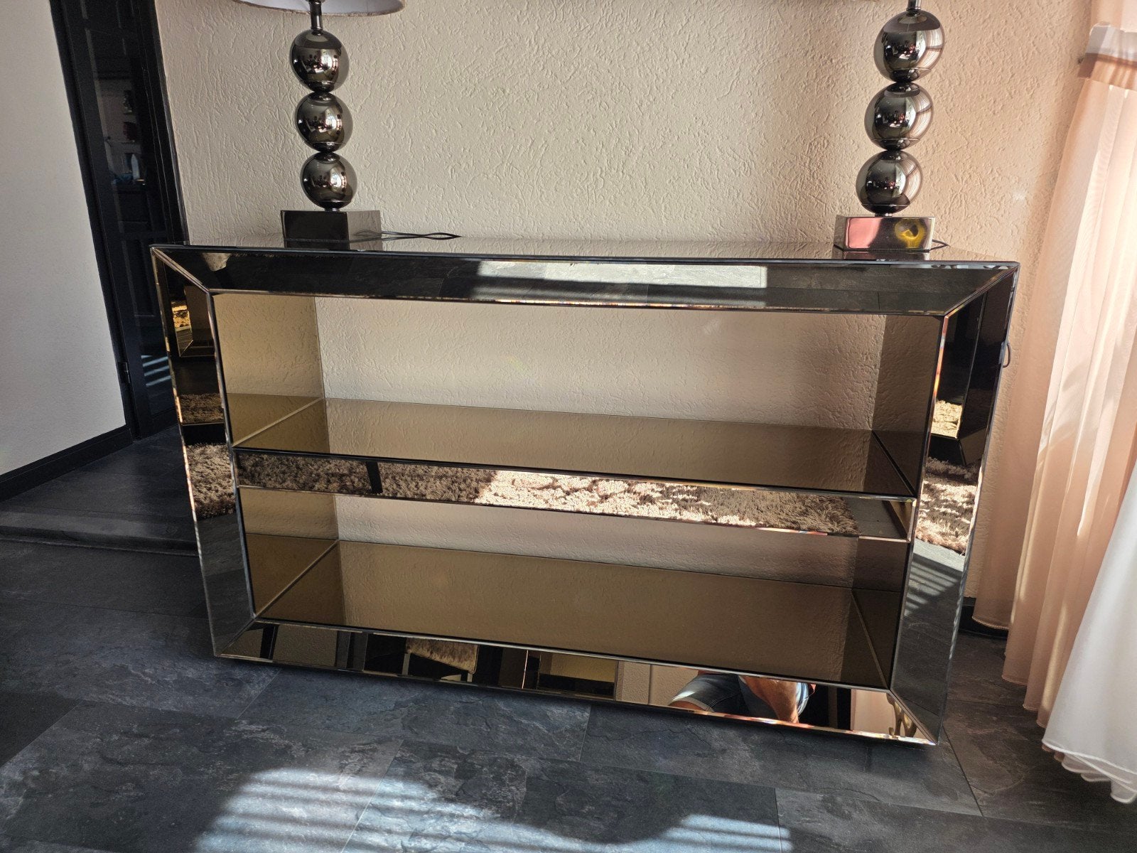 mooie meubels spiegel glas brons eric kuster stijl, Huis en Inrichting, Ophalen