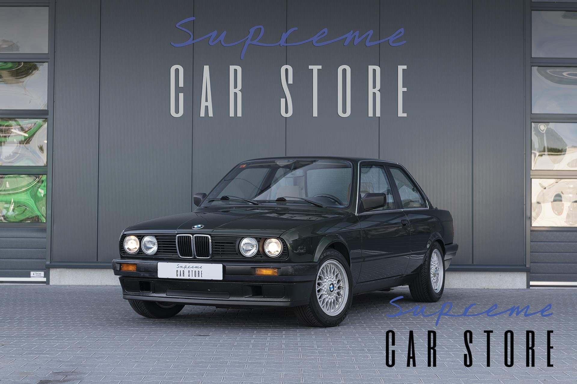 BMW 3-serie 318i I E30 I Klapramen I BBS I Malachitegroen, Automaat, Gebruikt, Beige, 4 cilinders