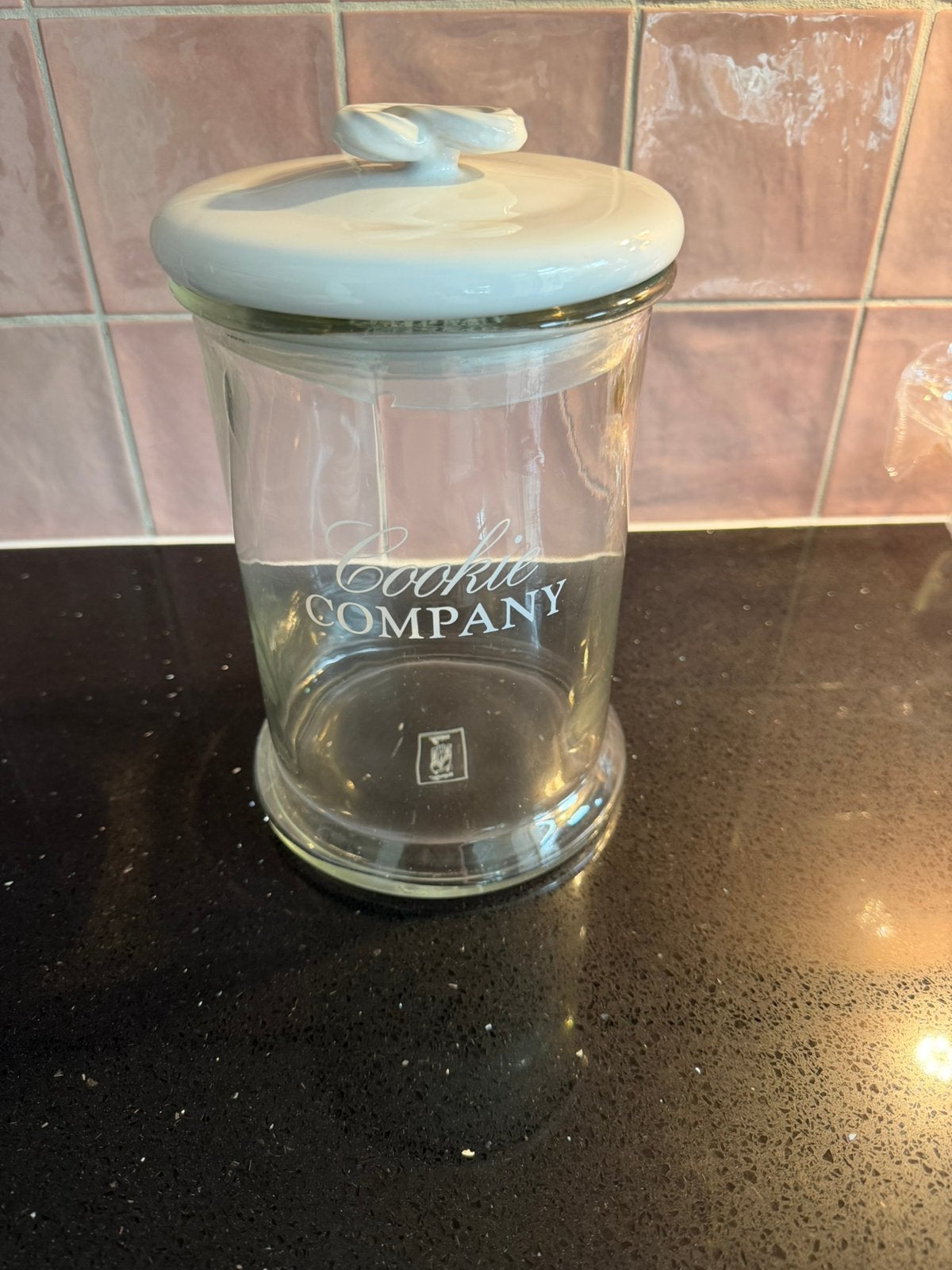 Riviera maison koekjes pot, Ophalen of Verzenden, Zo goed als nieuw, Overige materialen, Pot, Bus of Blik