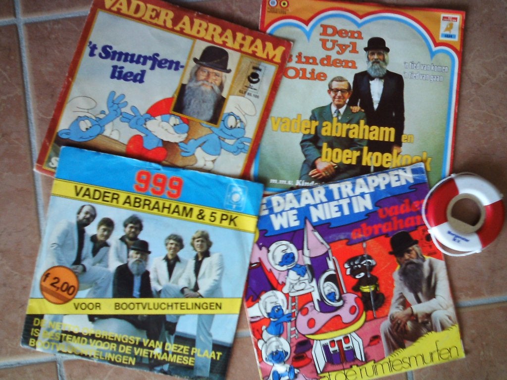4 X vinyl -- vader abraham --  28jun, 7 inch, Ophalen of Verzenden, Zo goed als nieuw, Fotohoes