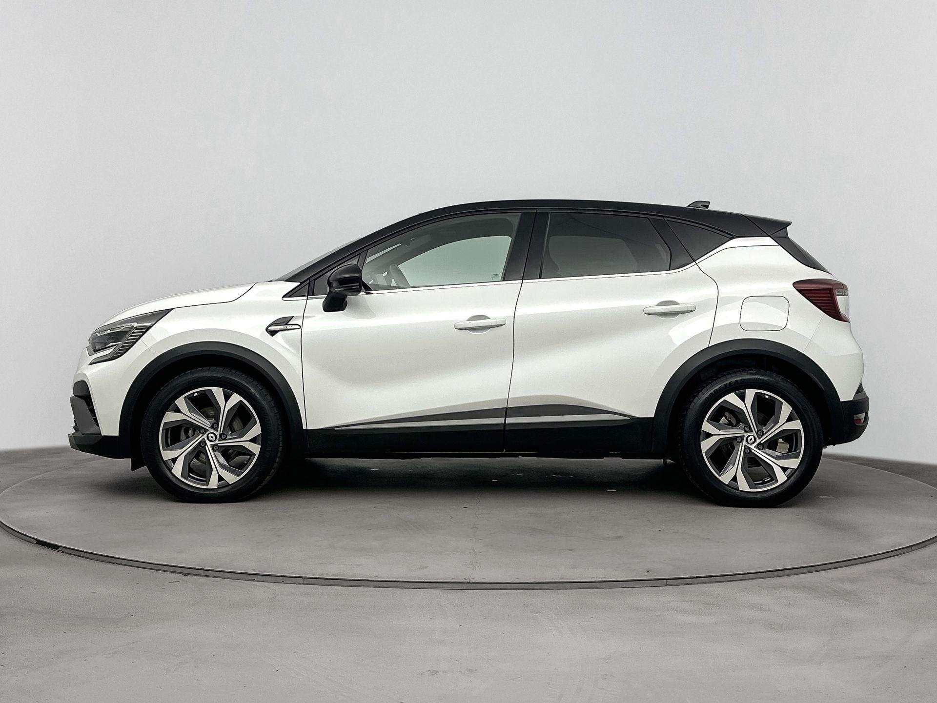 Renault Captur 1.6 E-Tech Plug-In Hybrid R.S. Line 160PK | A, Auto's, Gebruikt, 4 cilinders, Leder en Stof, Wit