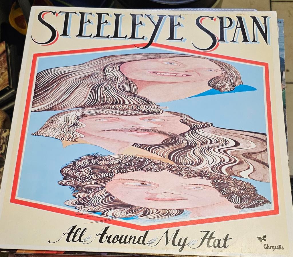 Steeleye Span - All Around My Hat (LP, ZGAN), Cd's en Dvd's, Vinyl | Pop, Zo goed als nieuw, Inclusief binnenhoes, 1970 - 1979