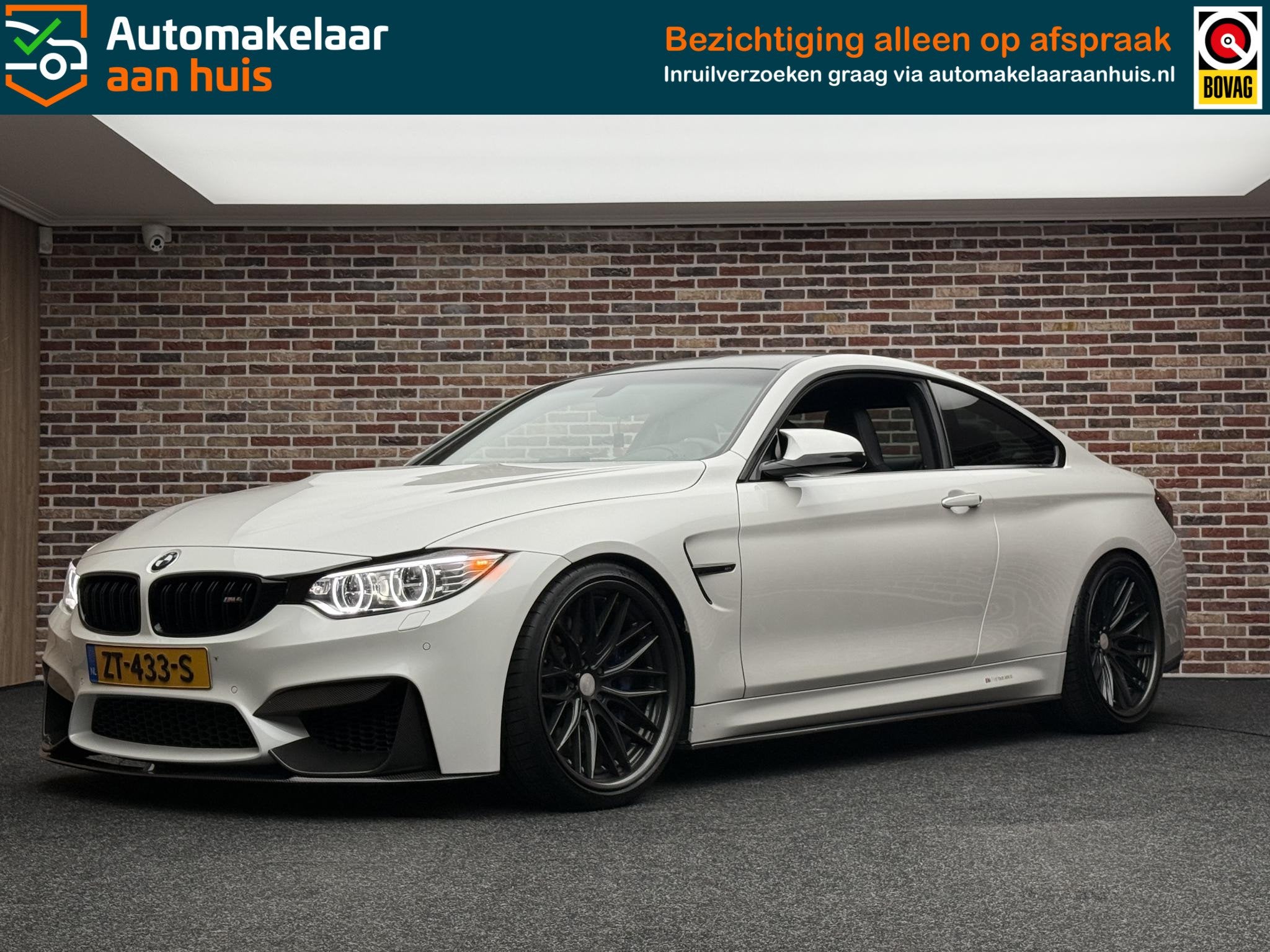 BMW 4-serie Coupé M4 | Handgeschakeld | Uniek |, Auto's, Achterwielaandrijving, 4-Serie, 4 stoelen, Wit