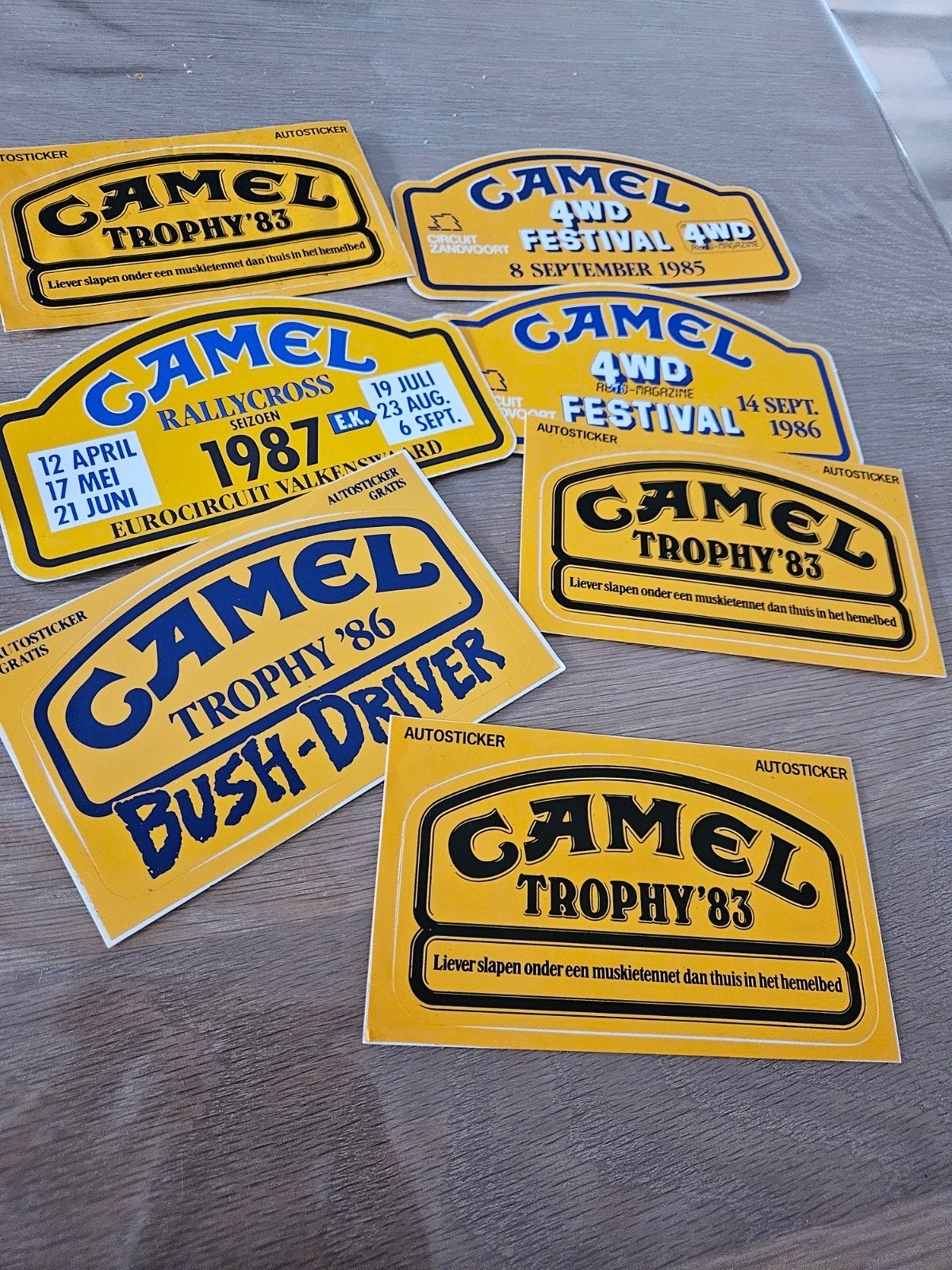 Camel Trophy Rallycross stickers, Verzamelen, Ophalen of Verzenden