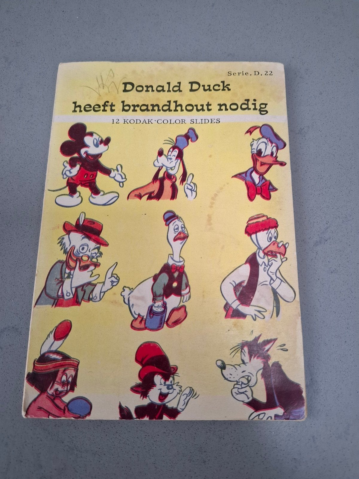 Donald Duck heeft brandhout nodig - Kodak Color Slides, Ophalen of Verzenden