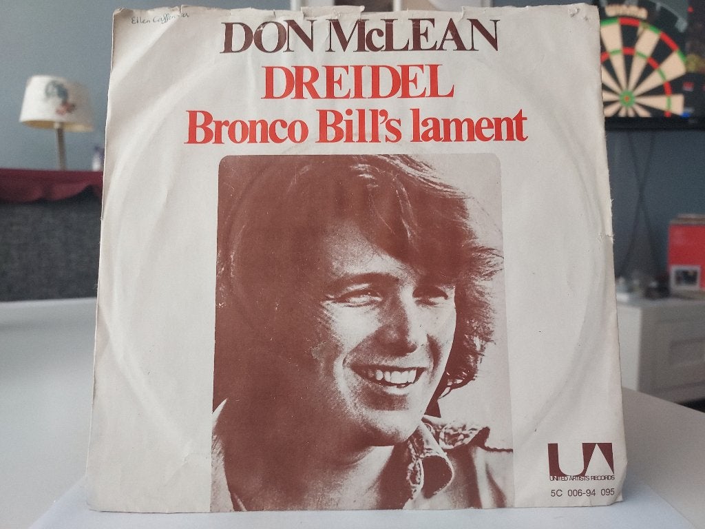 7" Single Don McLean - Dreidel / Bronco Bill's Lament, Gebruikt, 7 inch, Ophalen of Verzenden, Pop
