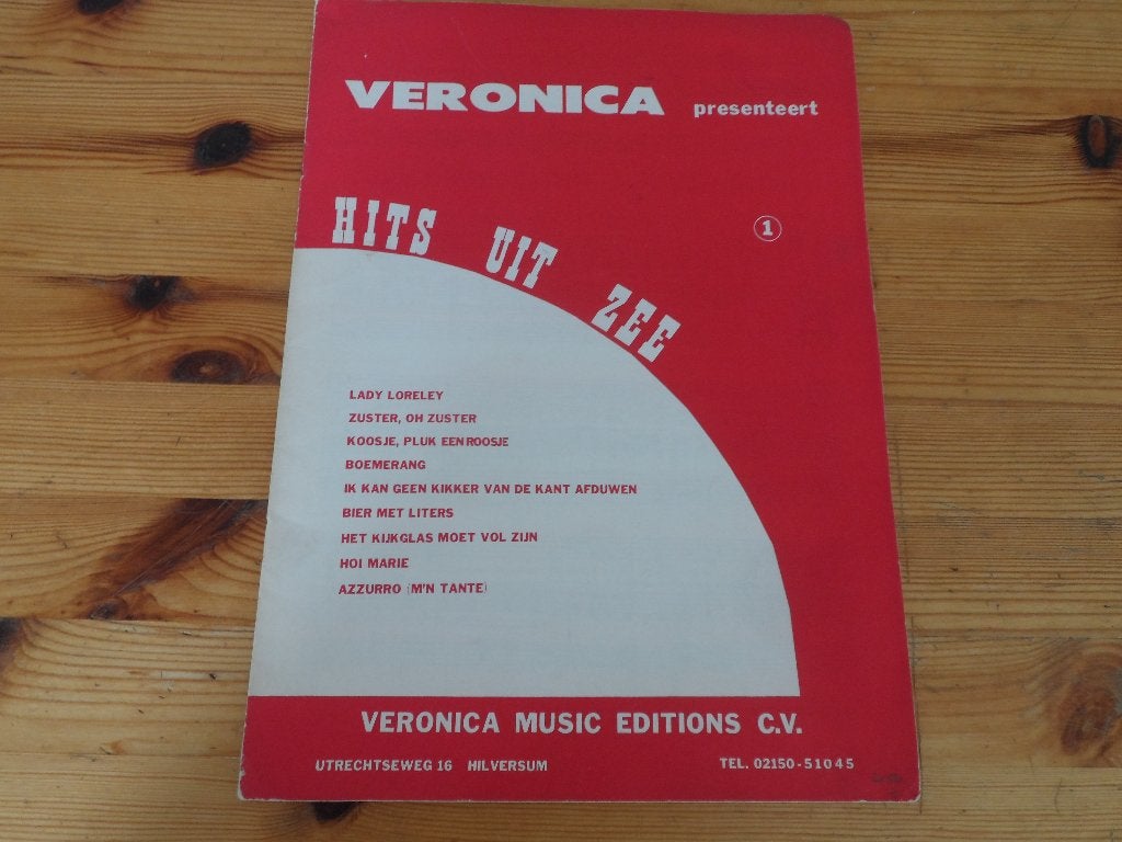 Veronica presenteert hits uit zee - deel 1, Muziek en Instrumenten, Bladmuziek, Gebruikt, Gitaar, Ophalen of Verzenden, Artiest of Componist