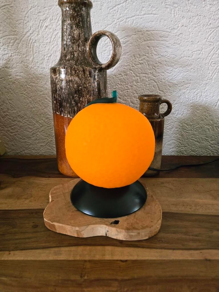 Vintage IKEA sinaasappel lamp – Jaren 90 – Glas –, Ophalen of Verzenden