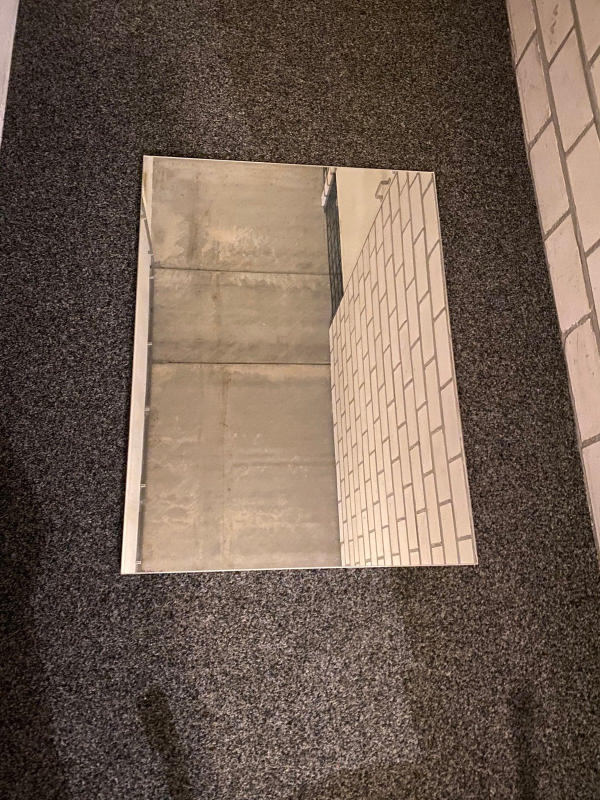 Wastafel spiegel, Ophalen, Rond, Zo goed als nieuw, Minder dan 100 cm
