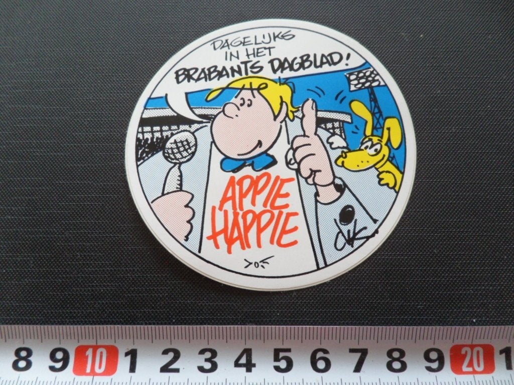 sticker strip dik bruynesteyn appie happie brabants dagblad*, Verzamelen, Ophalen, Zo goed als nieuw