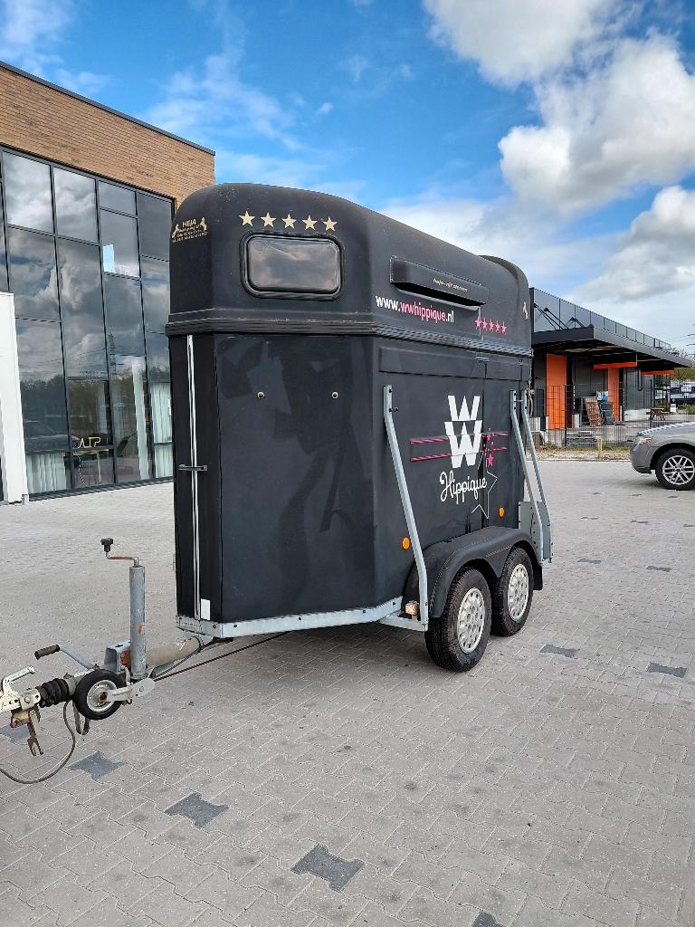 1,5 Paarden Trailer, Dieren en Toebehoren, Paarden en Pony's | Trailers en Aanhangwagens, Ophalen, Gebruikt, Polyester, 1½-paards trailer