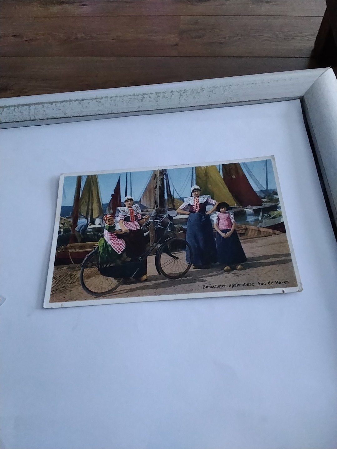 Oude ansichtkaart Bunschoten-Spakenburg, Aan de Haven, Ophalen of Verzenden, Voor 1920, Gelopen, Utrecht