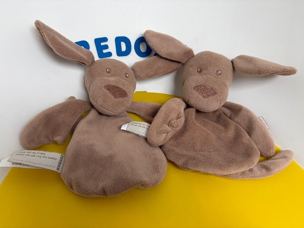 K1296 zeeman doekje hond bruin 2x, Ophalen of Verzenden, Zo goed als nieuw, Overige typen